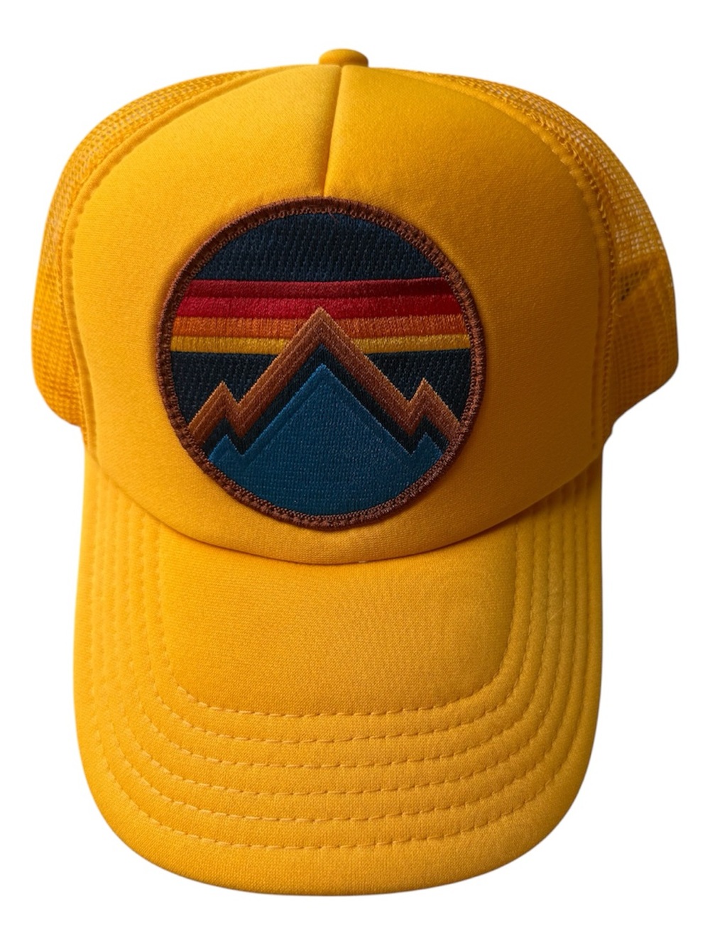 Aviator Nation Yellow Mountain High trucker hat. Adult O/S
